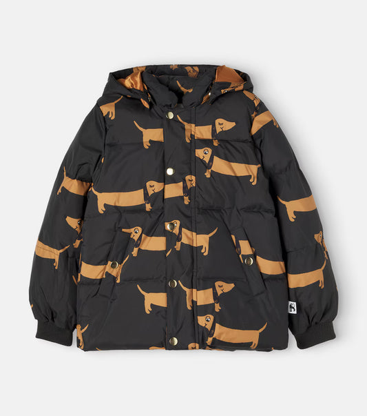 Mini Rodini Dog AOP Hooded Puffer