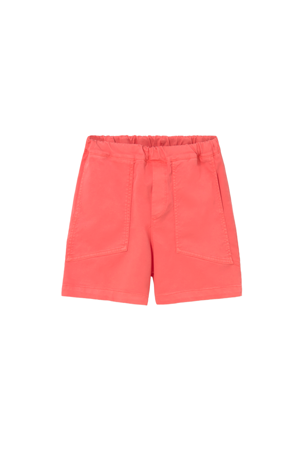 Cozmo Palm Twill Bermuda Shorts Tomato