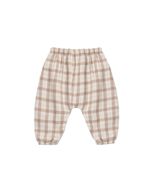 Quincy Mae Woven Pant Rustic Plaid