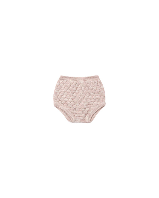Quincy Mae Knit Bloomer Dusty Rose Speckle