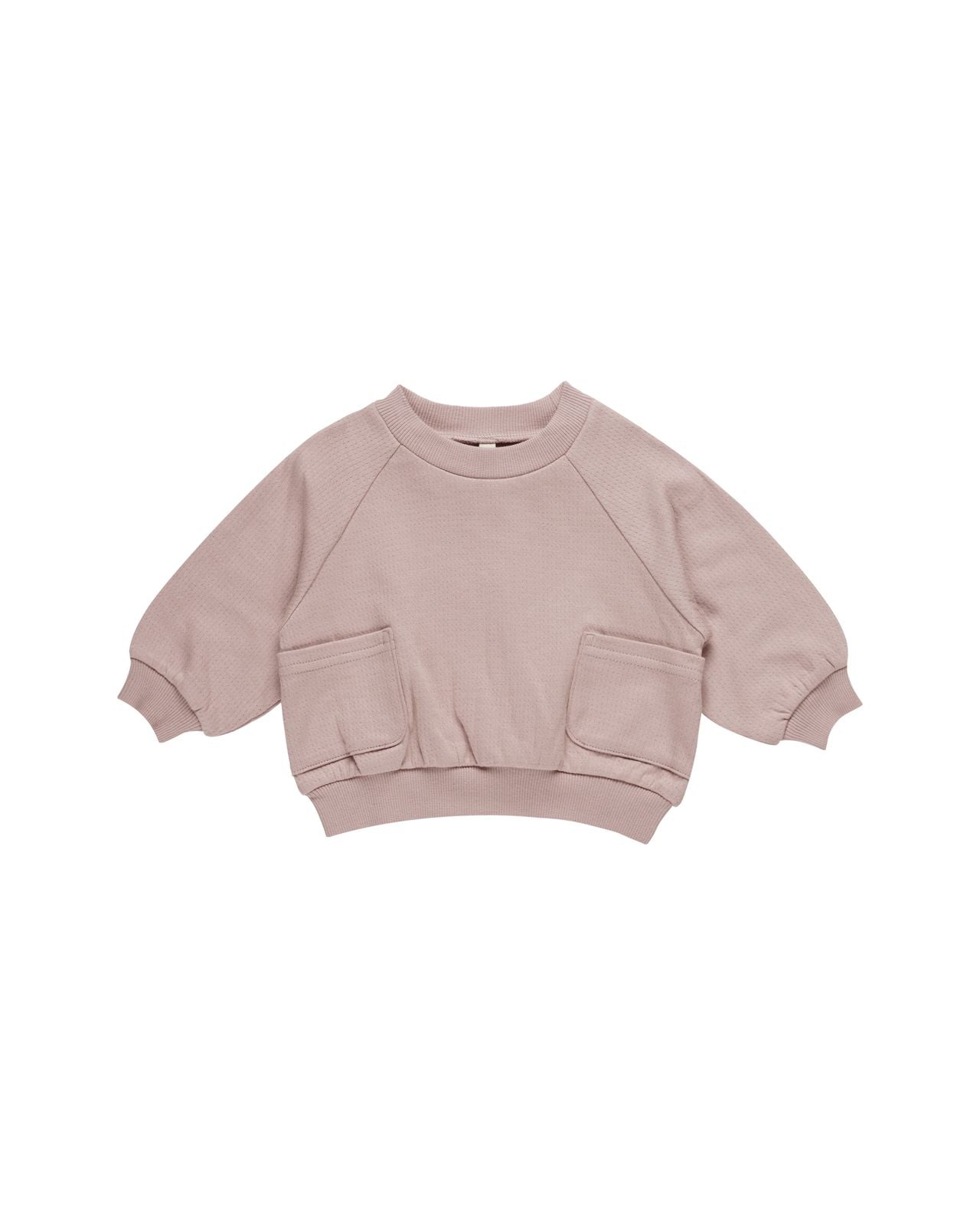 Quincy Mae Pocket Sweatshirt Mauve