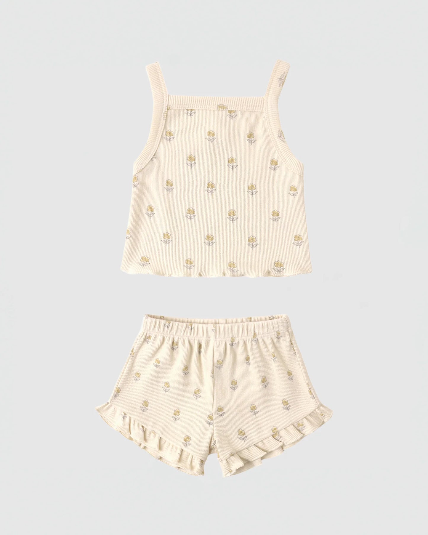 Quincy Mae Evie Tank + Shortie Set - Buttercup