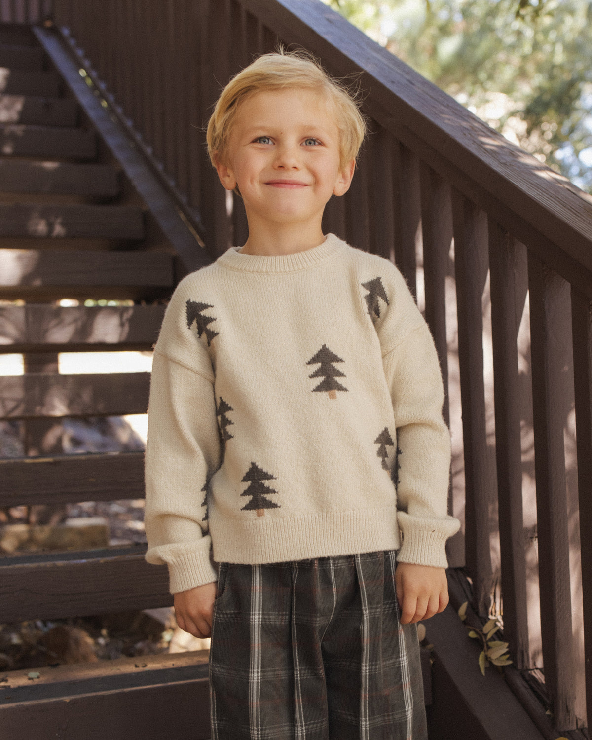Rylee + Cru Aspen Sweater Tree Jacquard