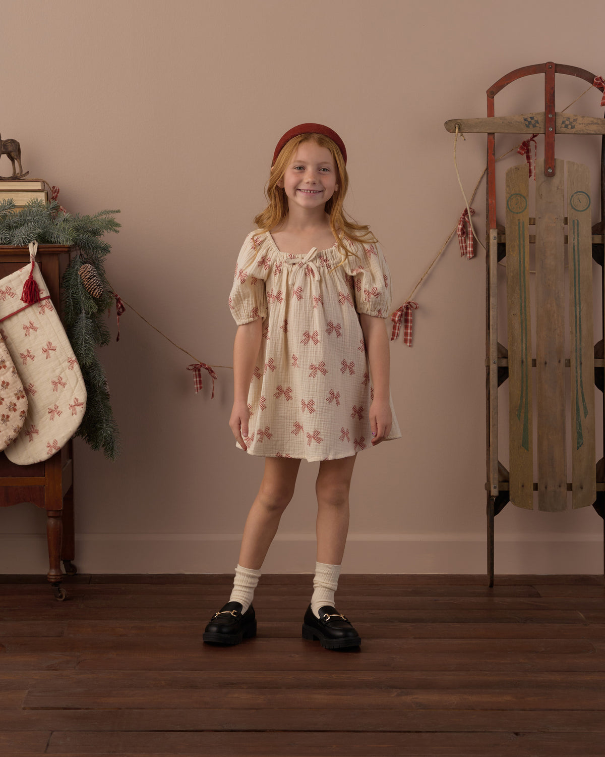 Rylee + Cru Sabrina Mini Dress Peppermint Bows