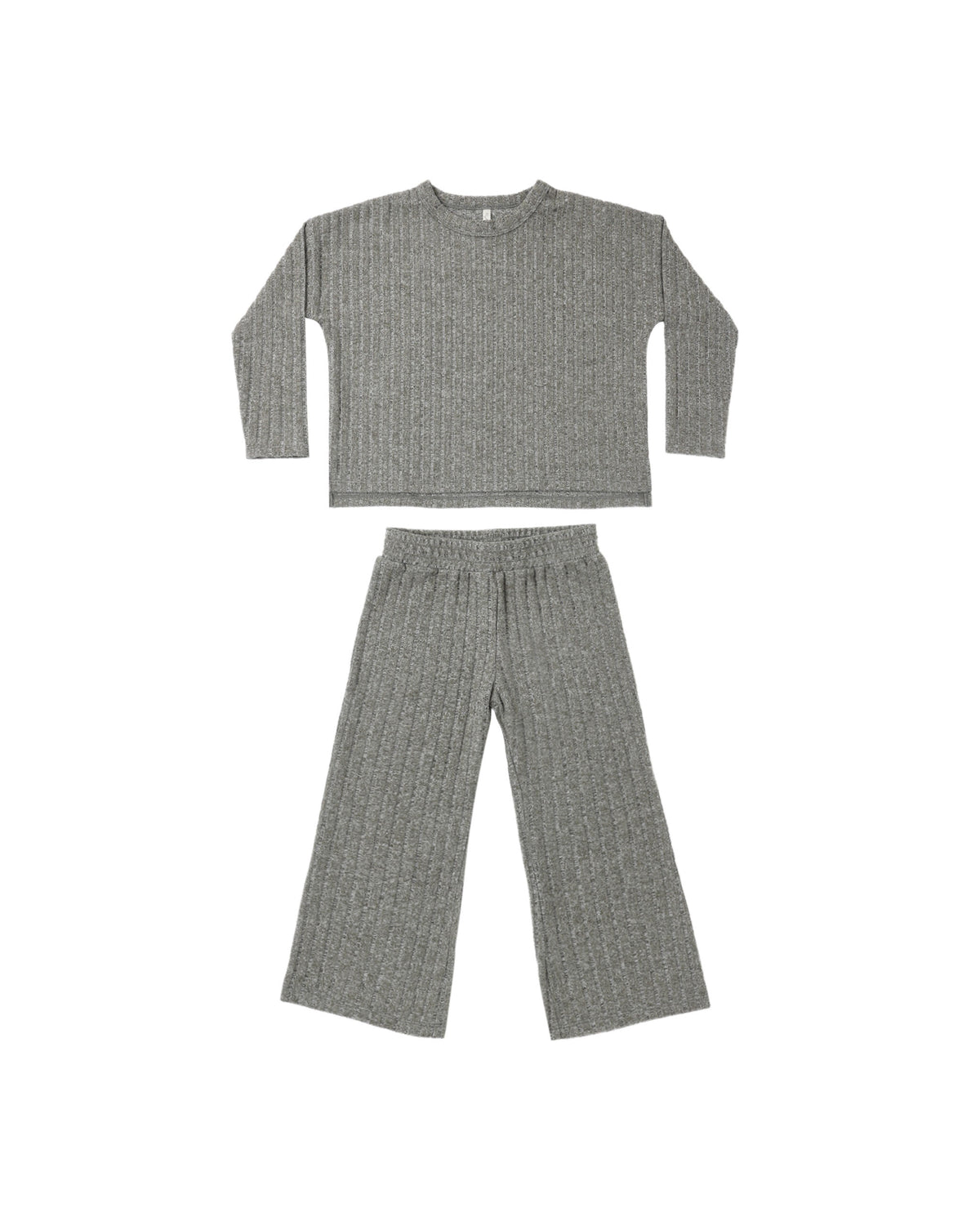 Rylee + Cru Cozy Rib Knit Set Evergreen
