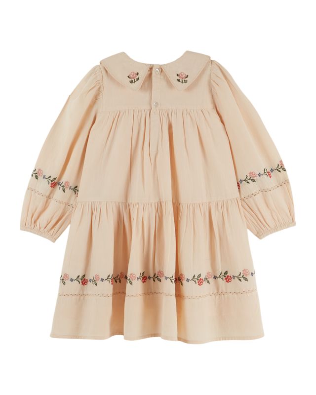 Emile & Ida Cross Stitch Dress Farine