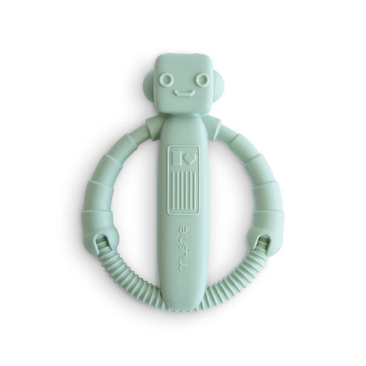 Mushie Robot Rattle Teether