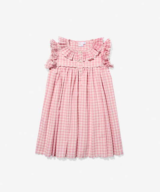 Oso and Me Sadie Dress in Rose Check