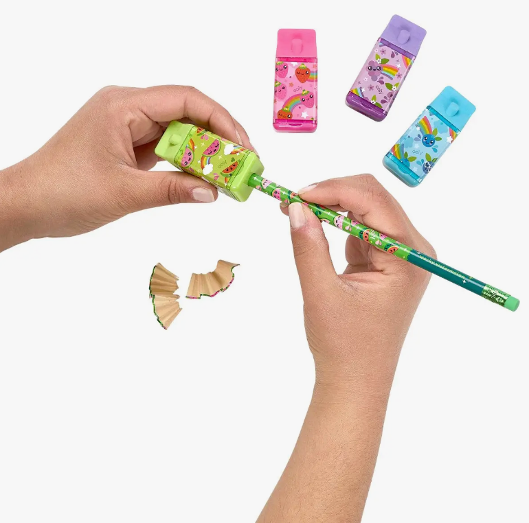 Lil' Juicy Box Scented Erasers + Sharpeners