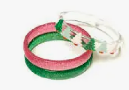 Lilies & Roses Christmas Bangles