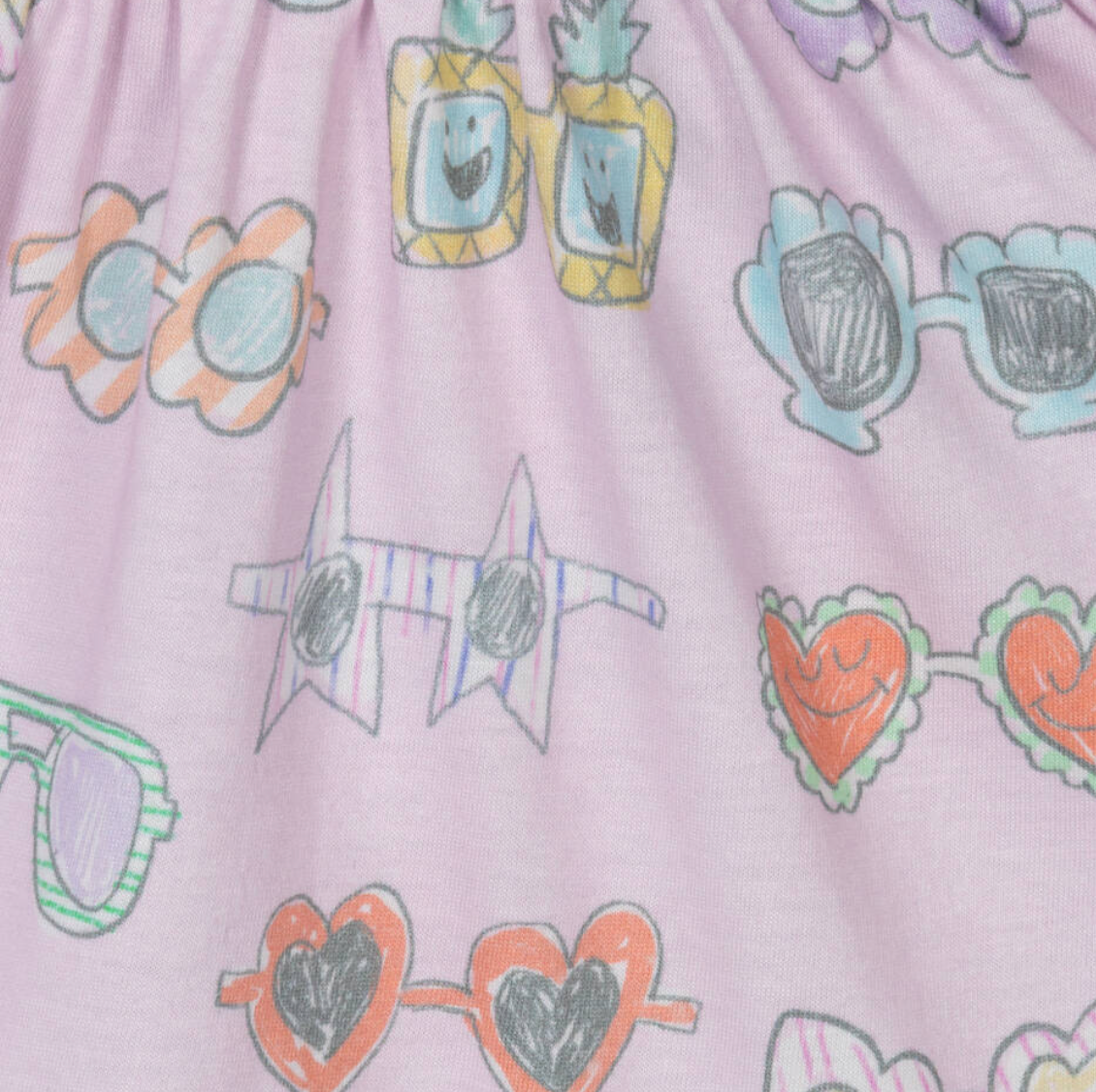 Stella McCartney Kids Pink Sleeveless Jersey Sunglasses Dress