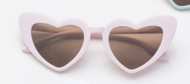 Kids Toddler Heart Barbie Style Sunglasses