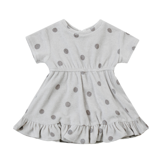 Quincy Mae Terry Dress in Polka Dot