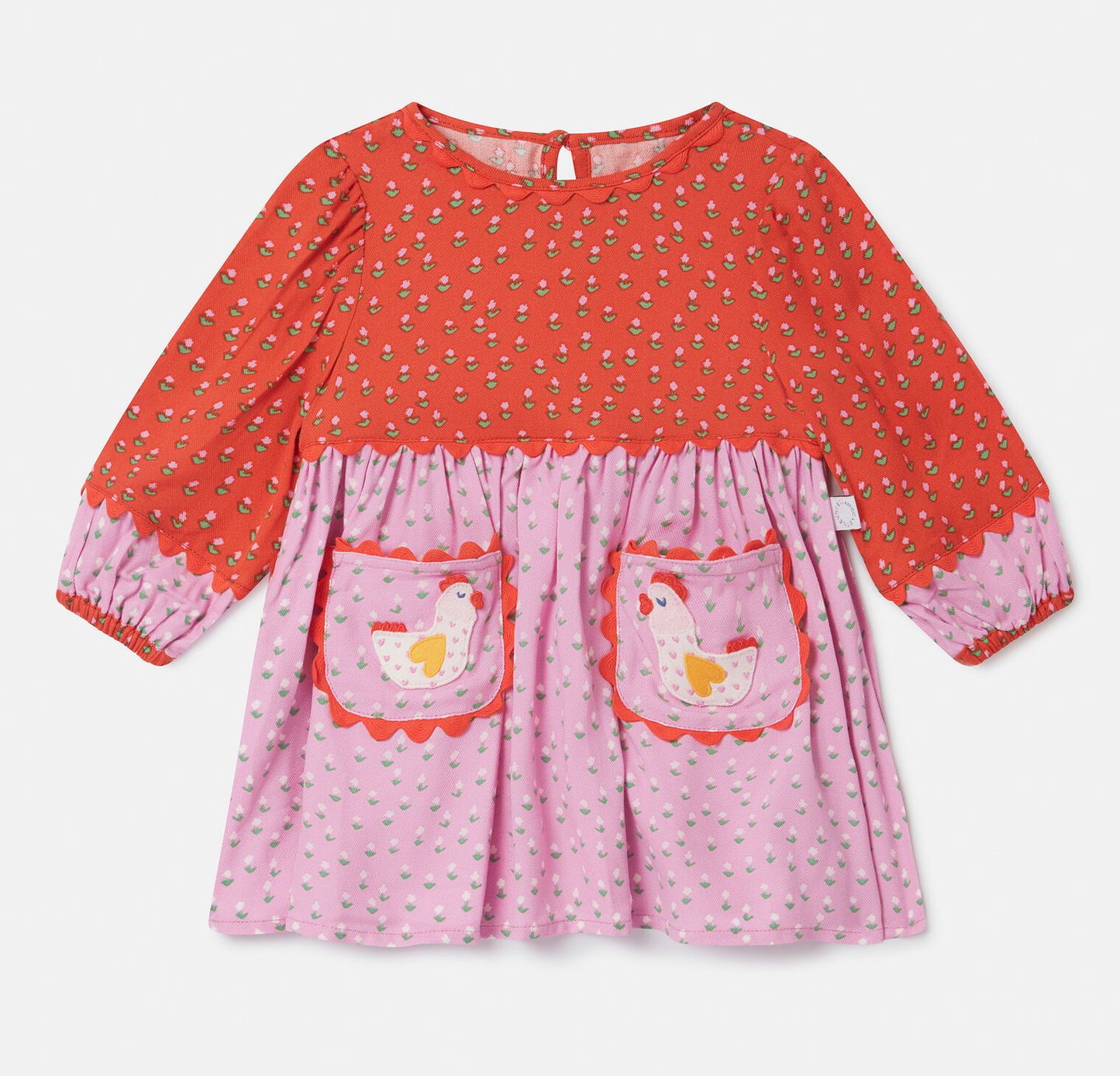 Stella McCartney Kids Farmyard Appliqué Dress and Bloomers