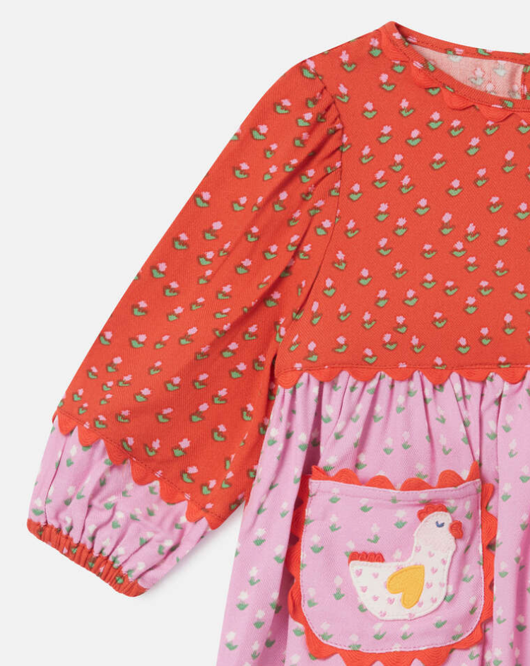 Stella McCartney Kids Farmyard Appliqué Dress and Bloomers