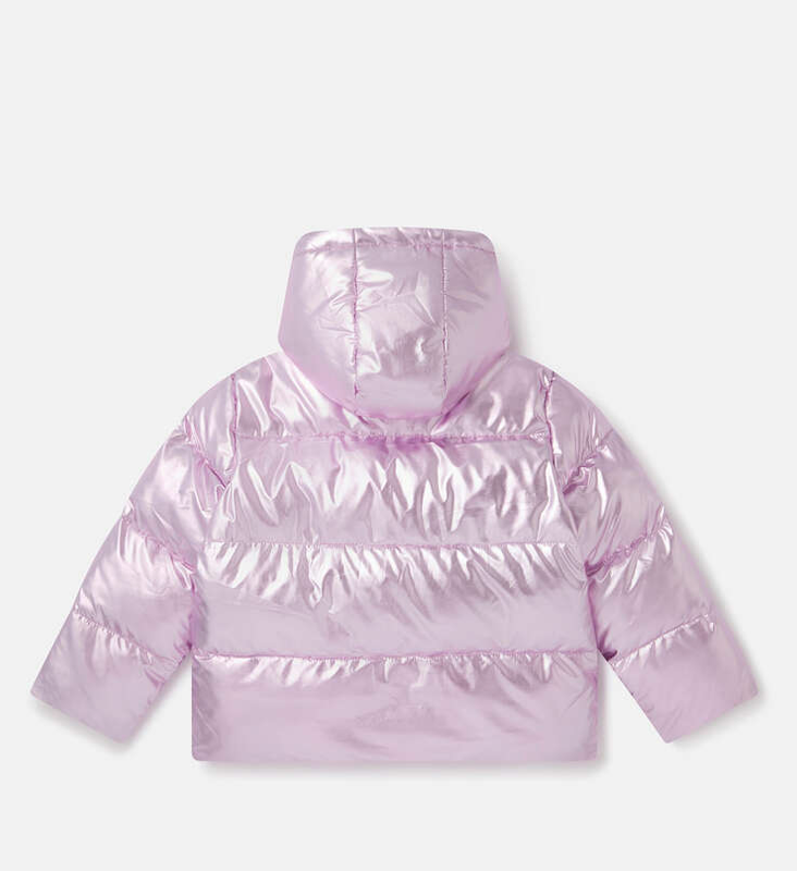 Stella McCartney Kids Lavender Metallic Puffer Coat