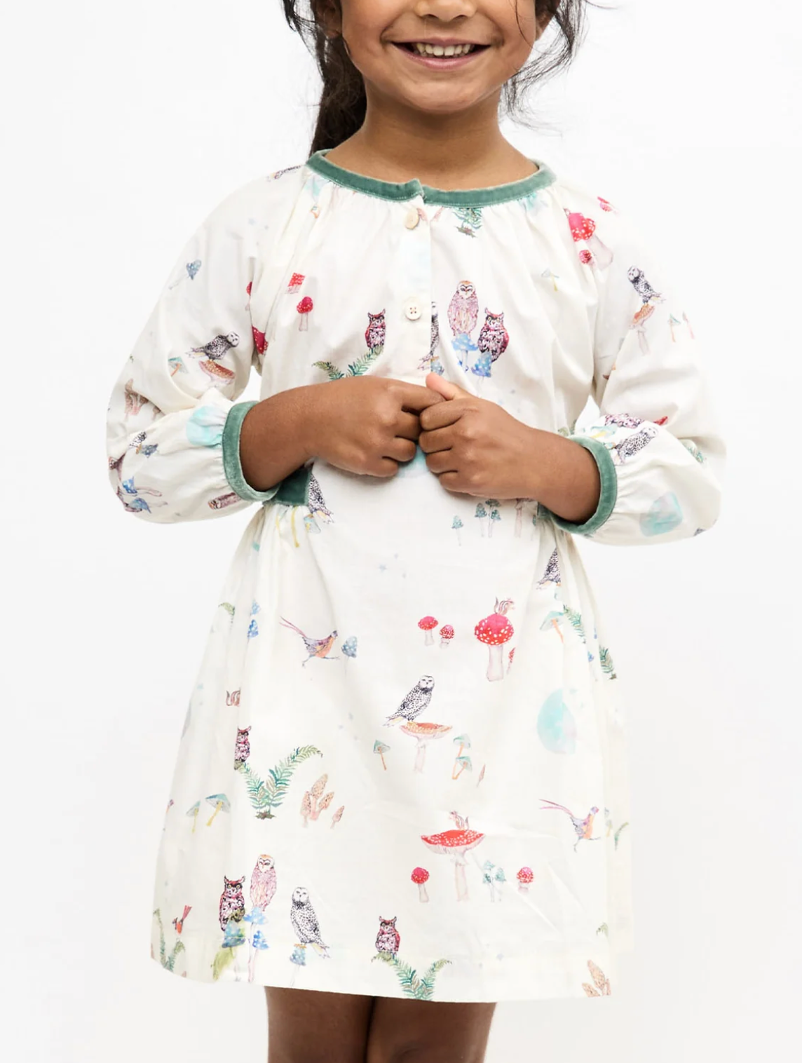 Oso & Me Elizabeth Dress - Forest Friends