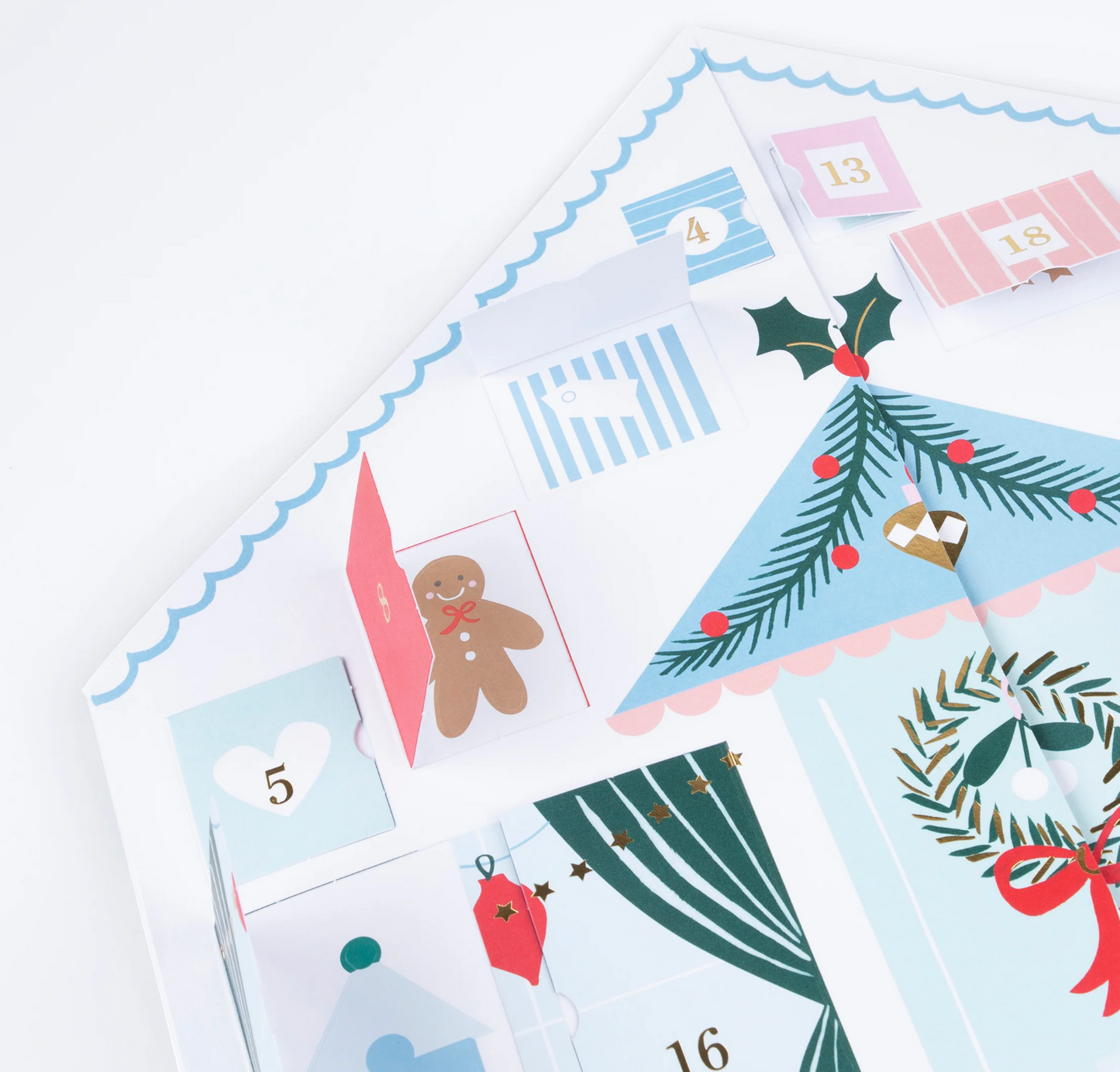 Meri Meri Santa's Cabin Sticker Advent Calendar