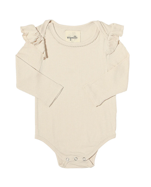 Vignette Francie Onesie in Oatmeal