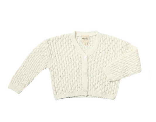 Vignette Margot Cardigan in White