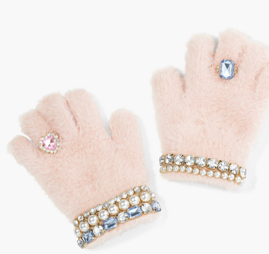 Super Smalls Cotton Candy Jeweled Gloves