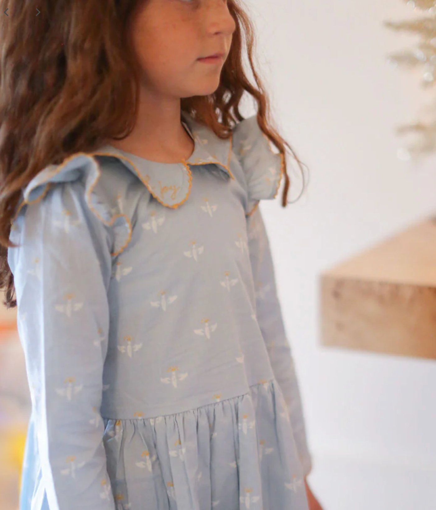 Dear Georgie Collared Capers Dress - Blue Angel