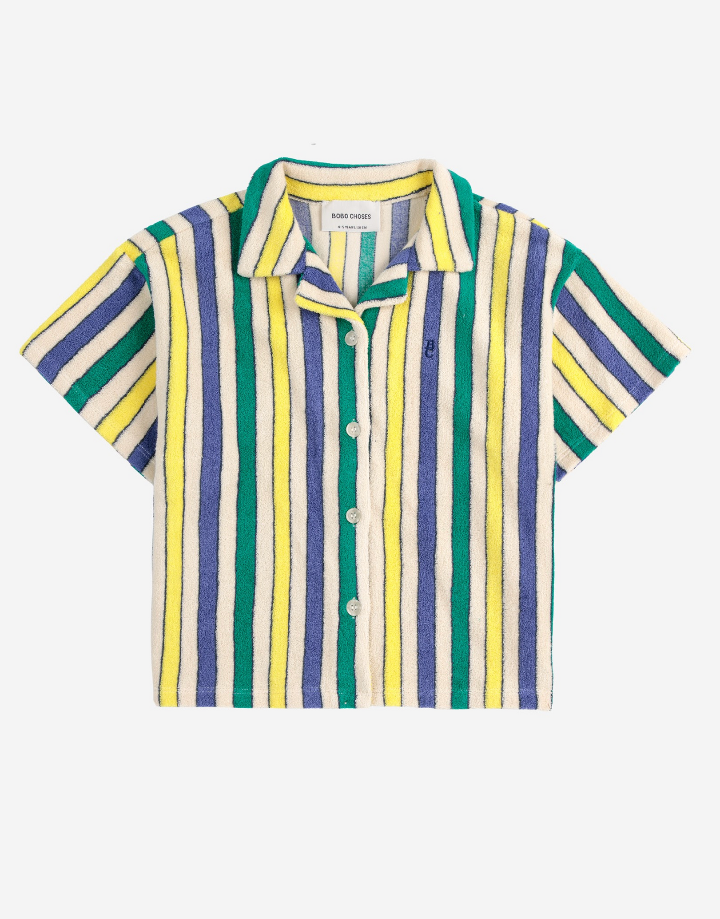 Bobo Choses - Multicolor Stripes Terry Cloth Shirt