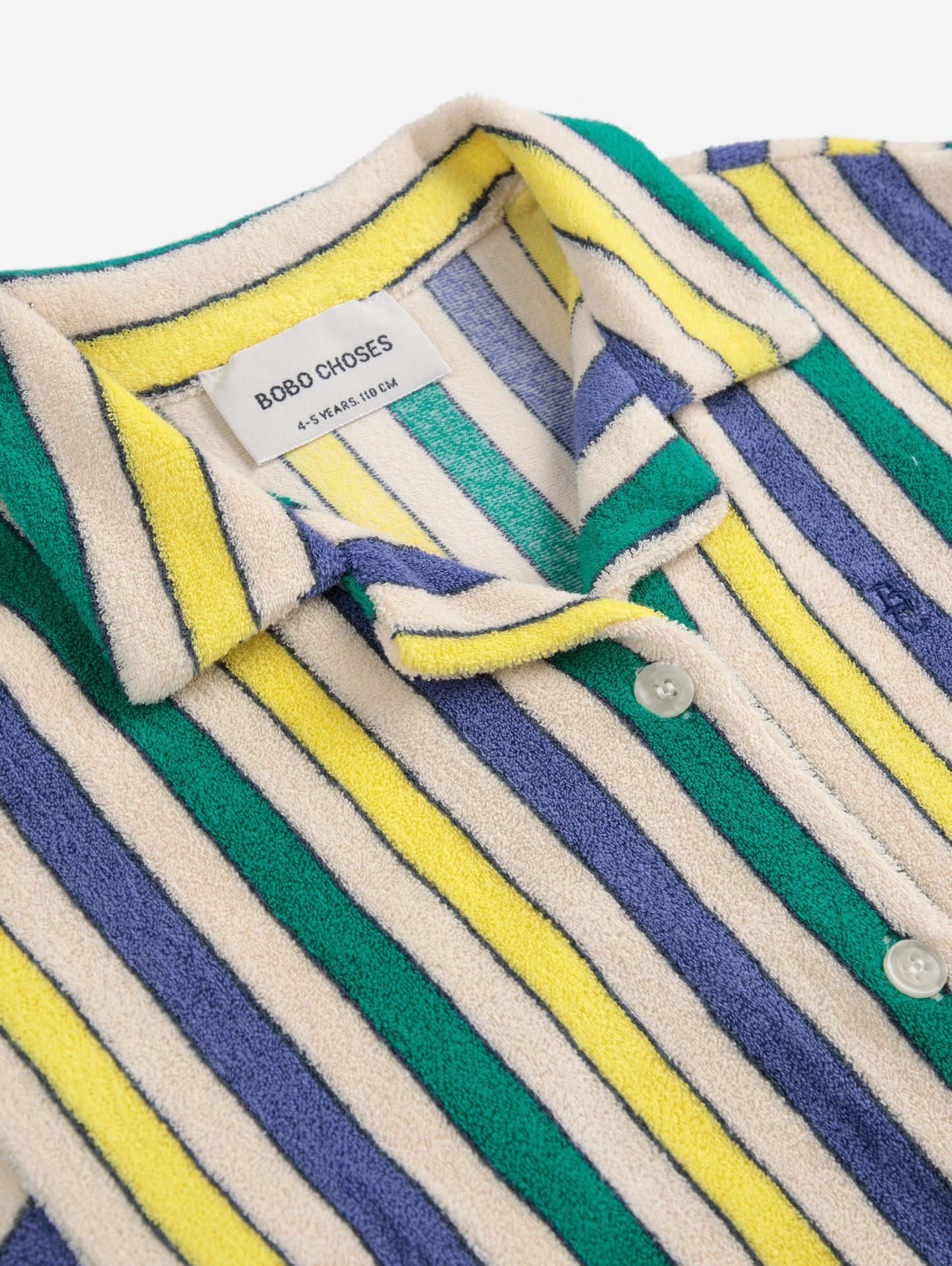 Bobo Choses - Multicolor Stripes Terry Cloth Shirt