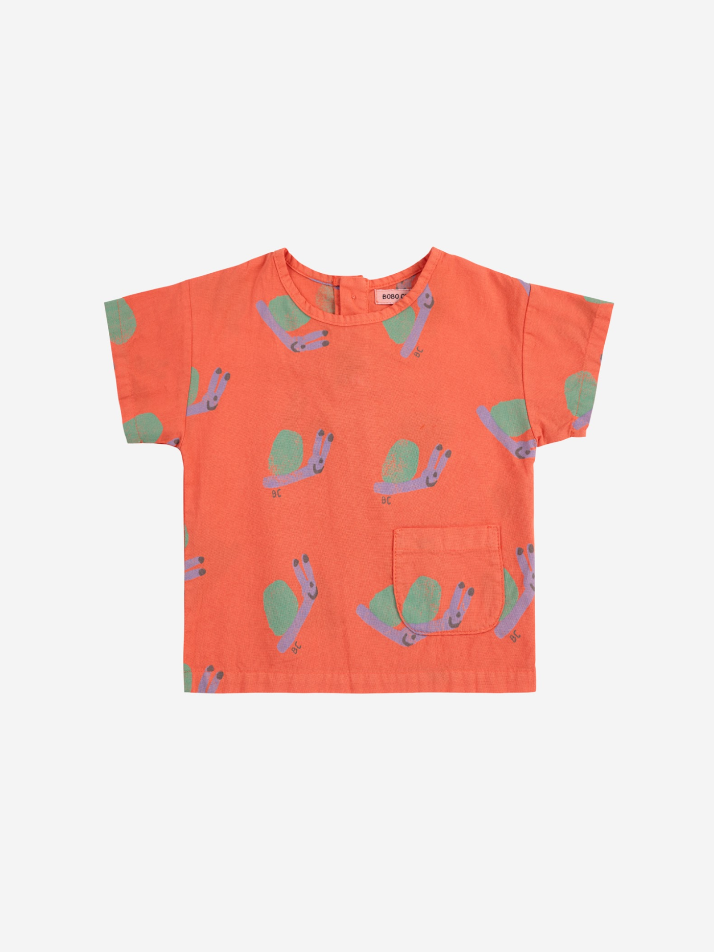 Bobo Choses - Funny Snail All Over Woven Blouse