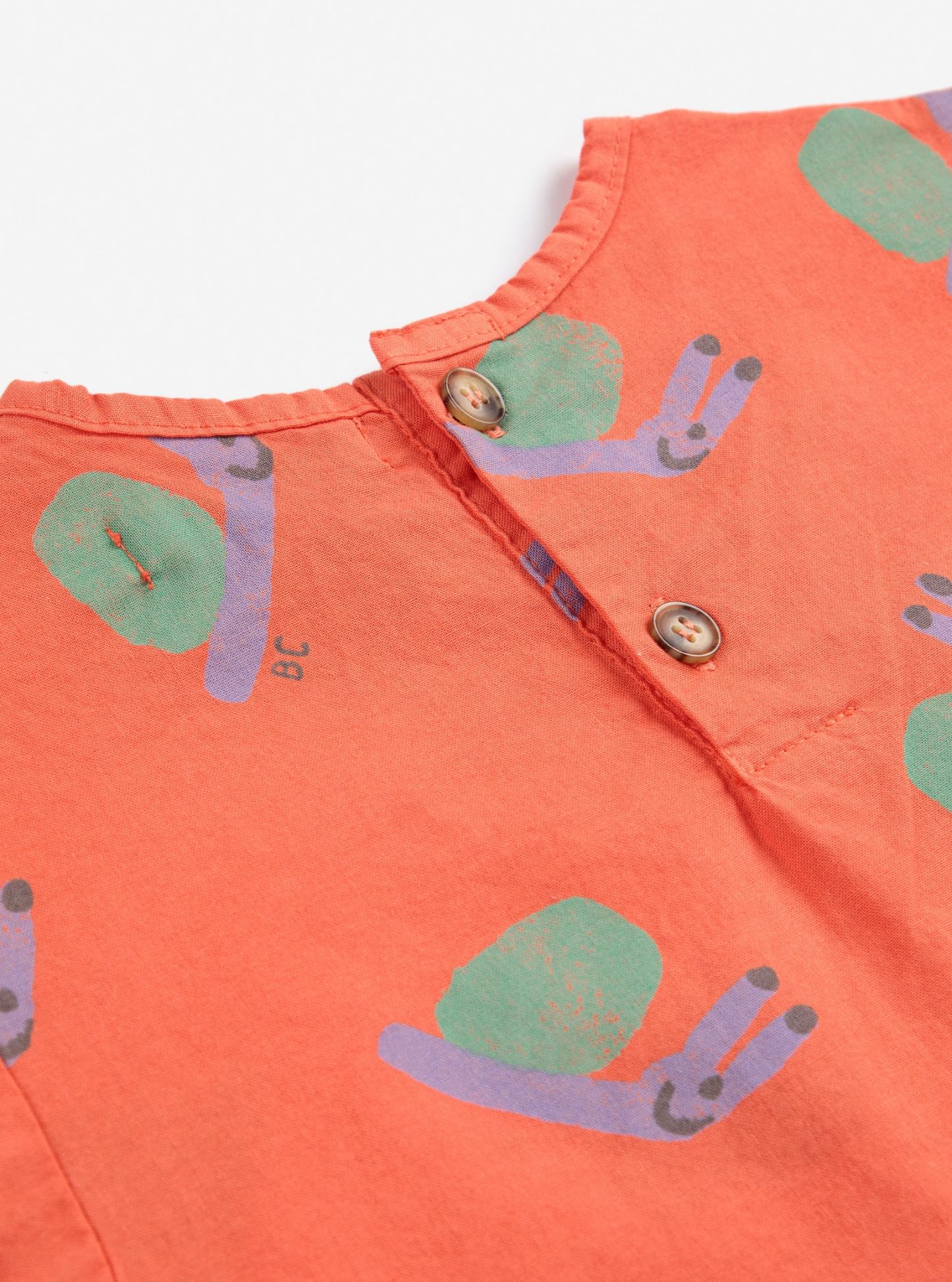 Bobo Choses - Funny Snail All Over Woven Blouse