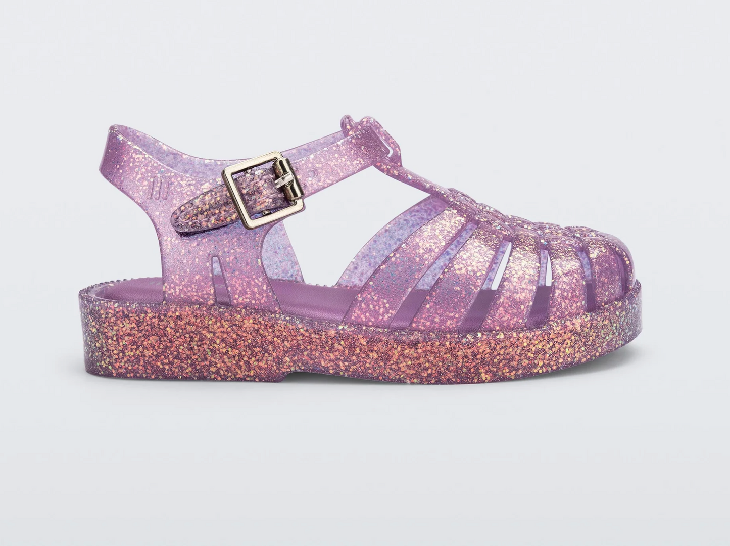 Mini Melissa Possession Sandal in Glitter Lilac