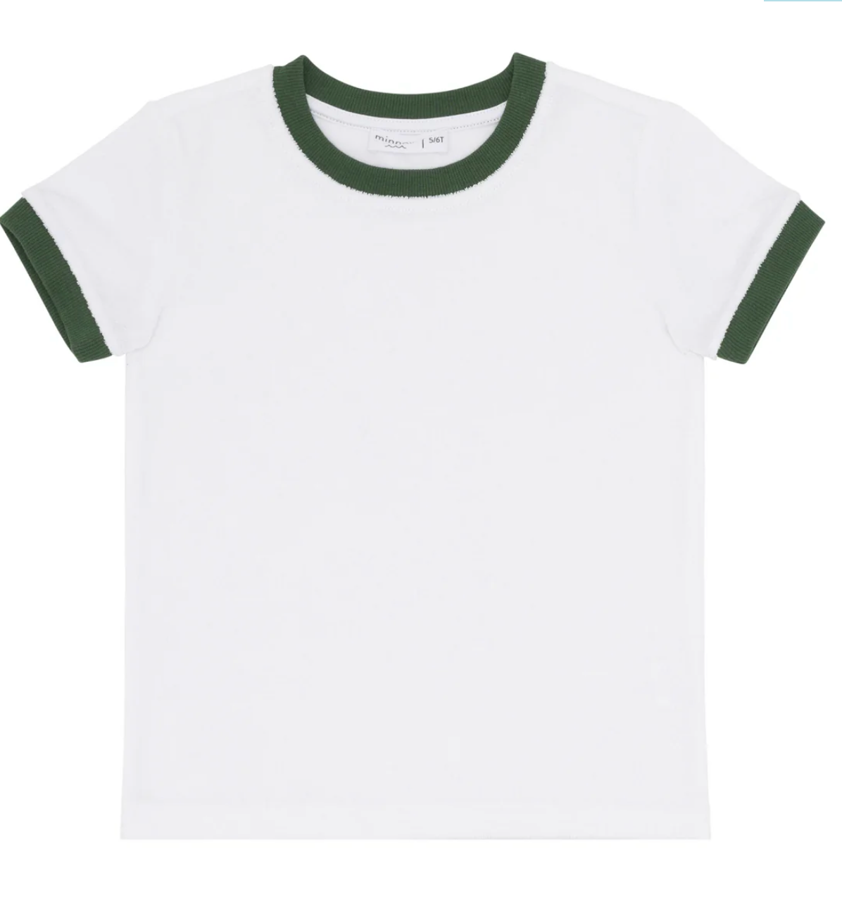 Minnow Unisex White French Terry Ringer Tee