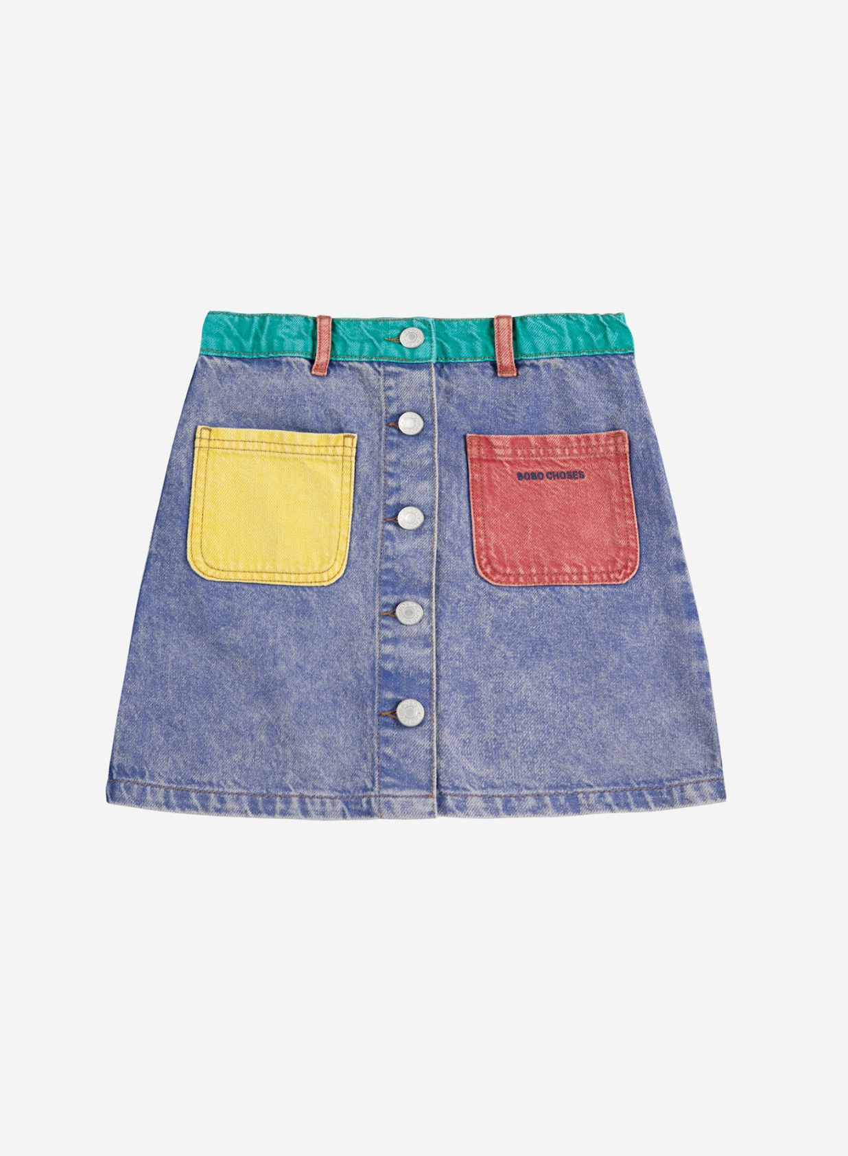 Bobo Choses - Color Block Denim Skirt