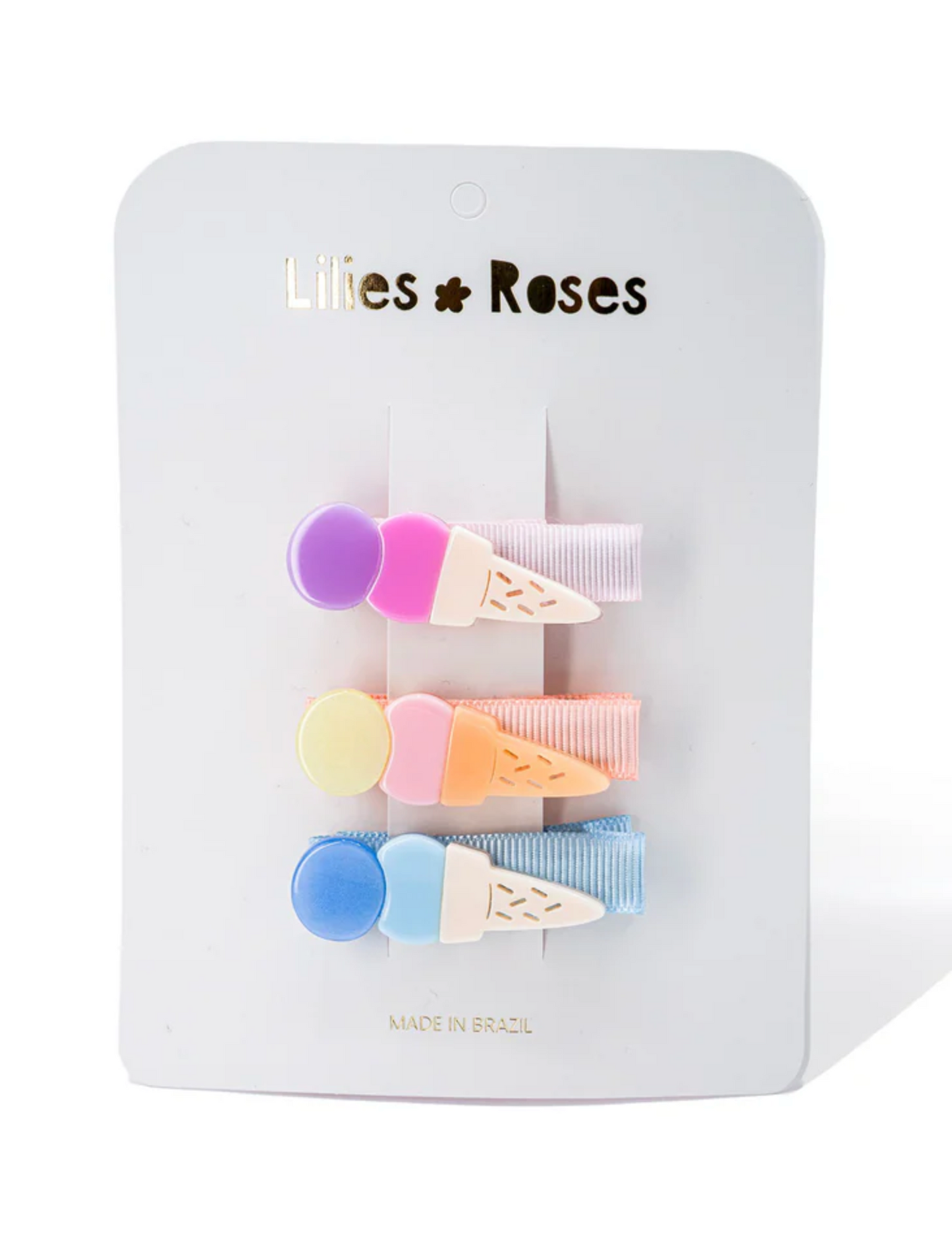 Lilies & Roses Baby Ice Cream Clips