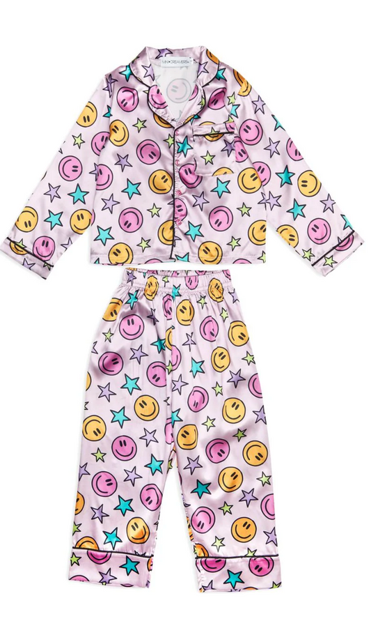 Mini Dreamers Smiley and Stars Silky Set