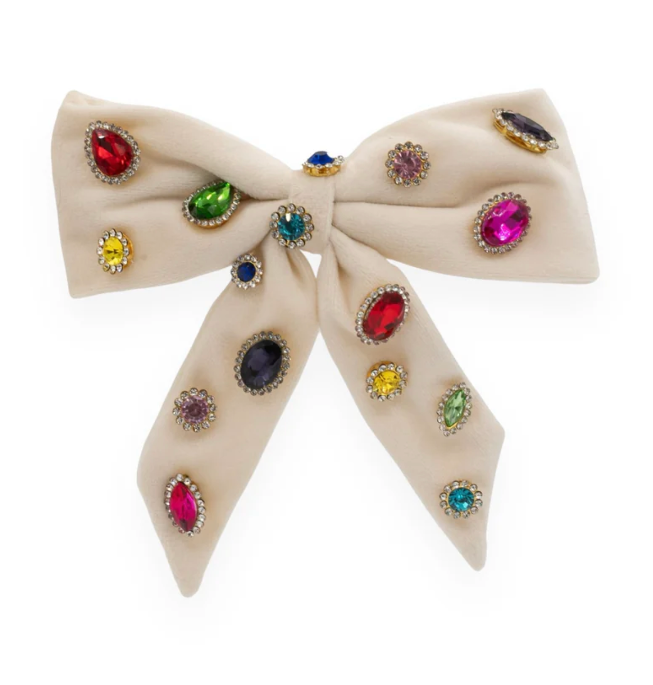 Bari Lynn Velvert Jewel Bow Hair Clip