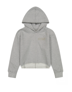 DL1961 Wren Crop Hoodie - Heather Grey
