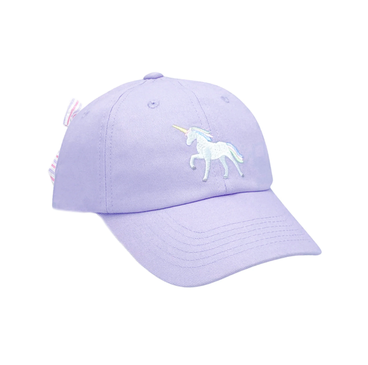 Bits & Bows - Rainbow Unicorn Bow Baseball Hat