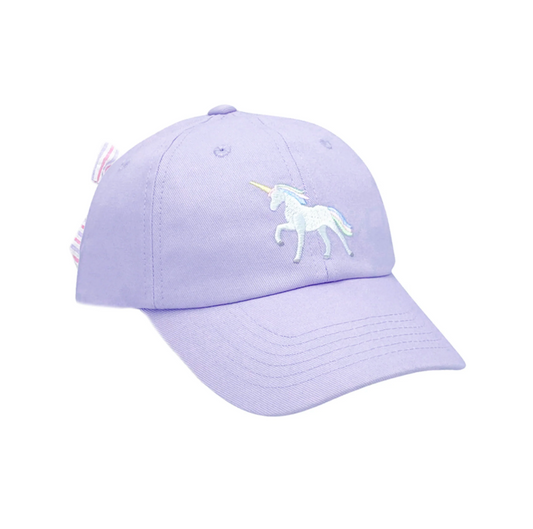 Bits & Bows - Rainbow Unicorn Bow Baseball Hat