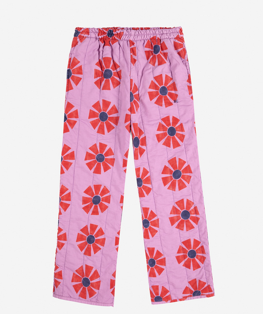 Bobo Choses Kaleidoscope All Over Quilted Pants - Purple