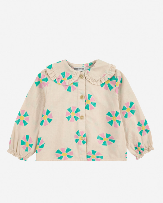 Bobo Choses Kaleidoscope All Over Blouse - White