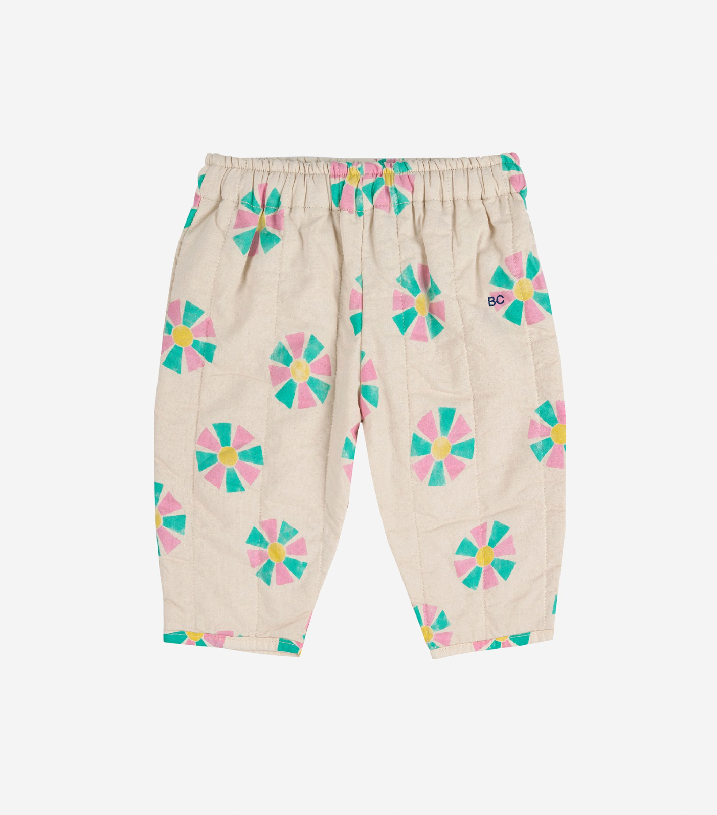 Bobo Choses Kaleidoscope All Over Quilted Pants - White
