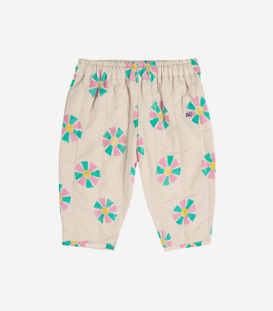 Bobo Choses Kaleidoscope All Over Quilted Pants - White