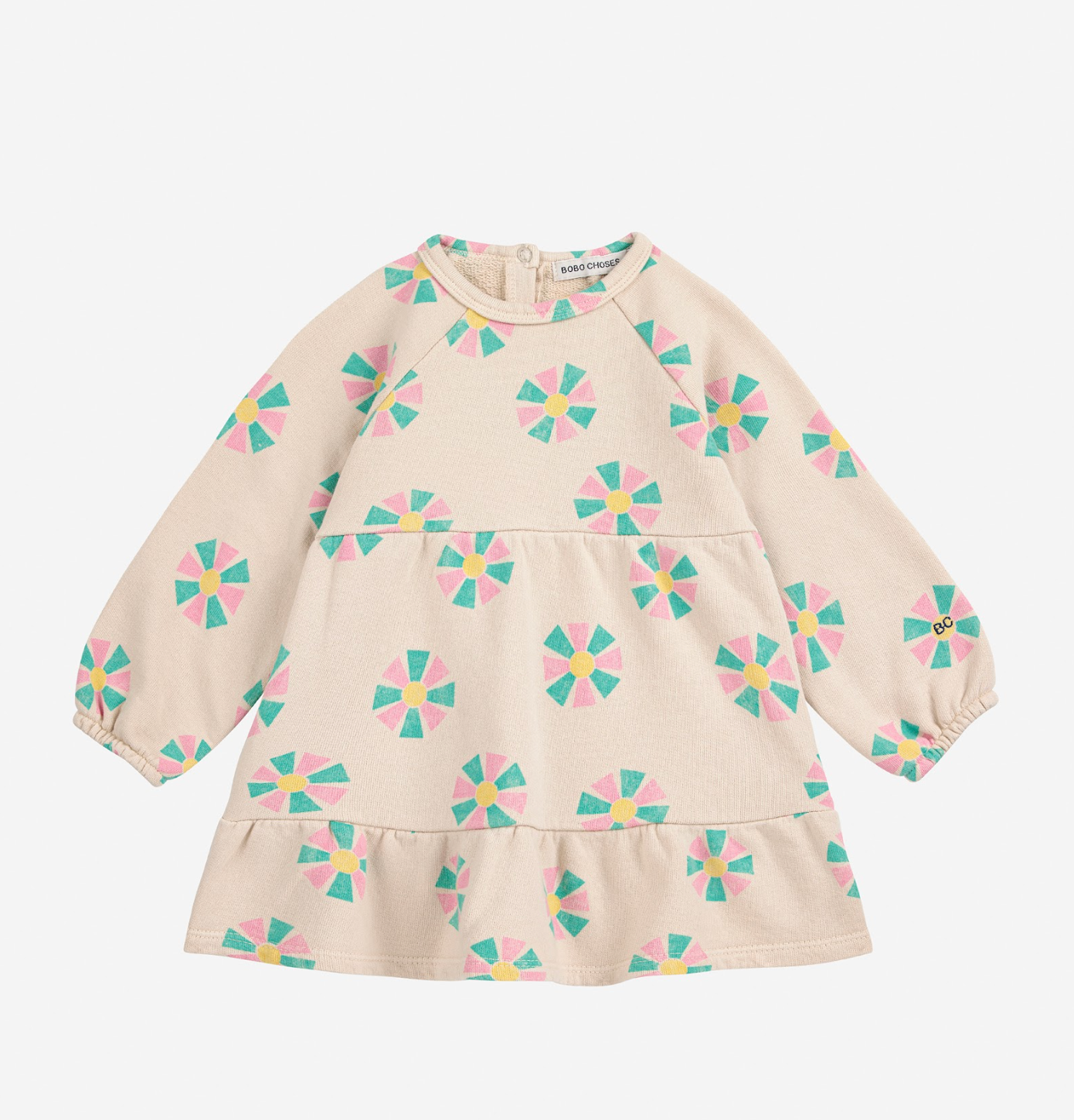 Bobo Choses Kaleidoscope All Over Dress - Off White