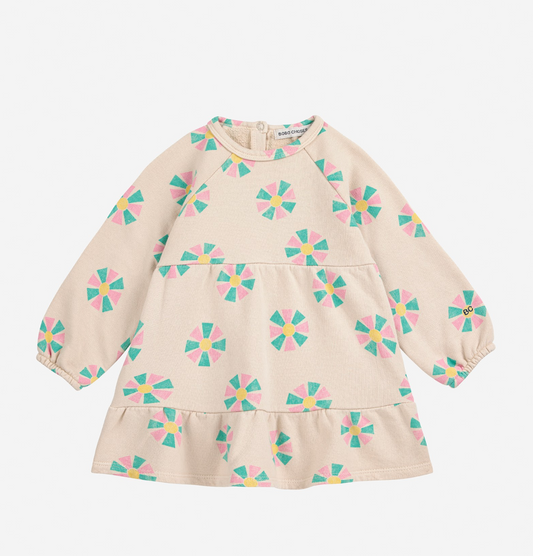 Bobo Choses Kaleidoscope All Over Dress - Off White