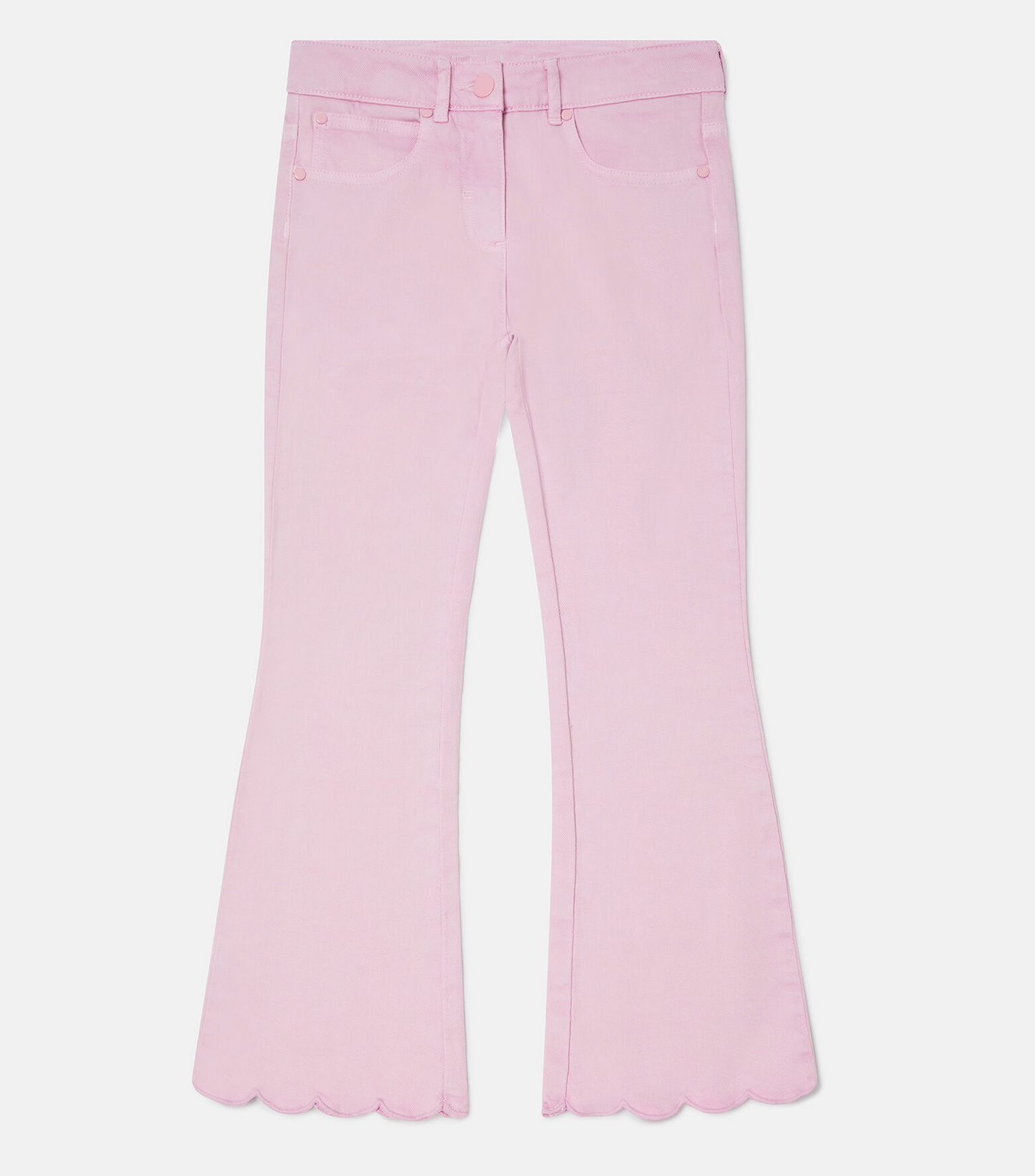 Stella McCartney Kids - Purple Scallop Trim Denim