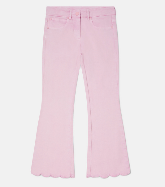 Stella McCartney Kids - Purple Scallop Trim Denim