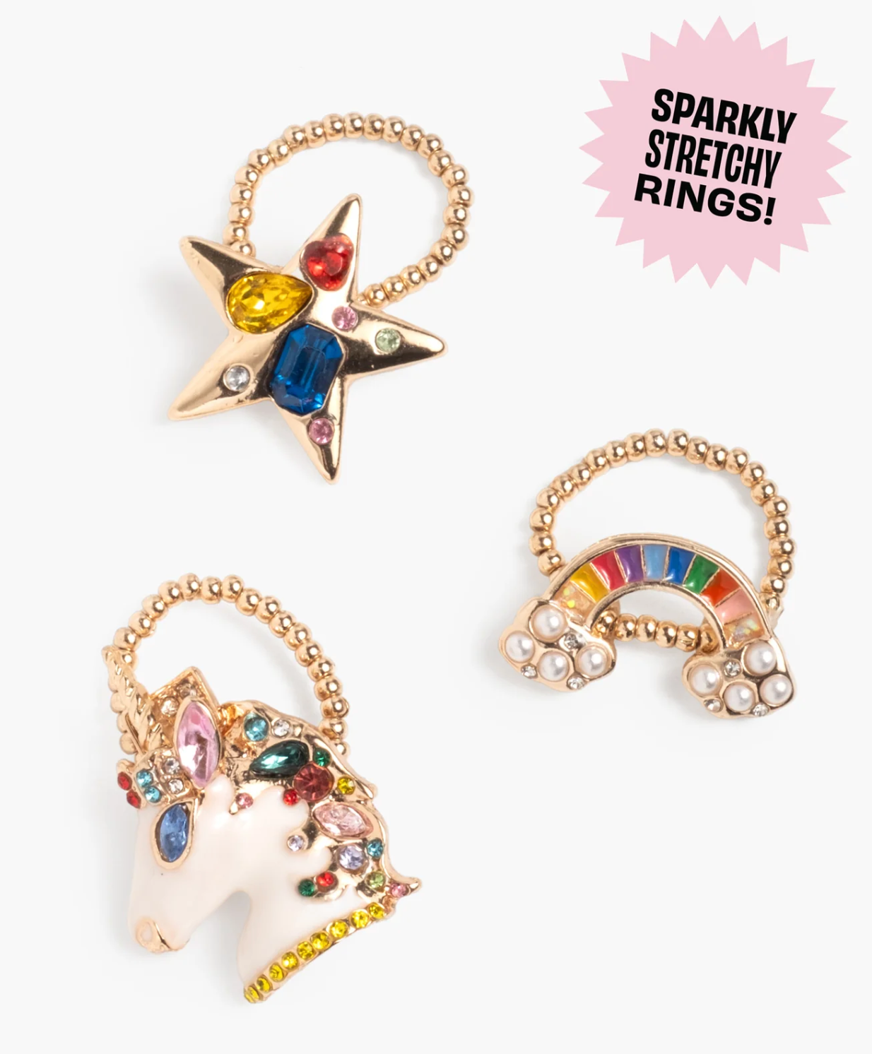 Super Smalls Gloss It Rainbow Lip Gloss Ring Set