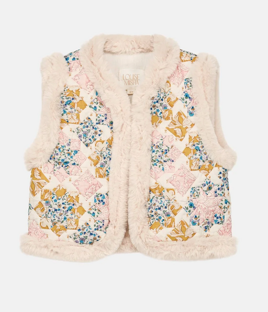 Louise Misha Librane Vest Multico Patch Cream