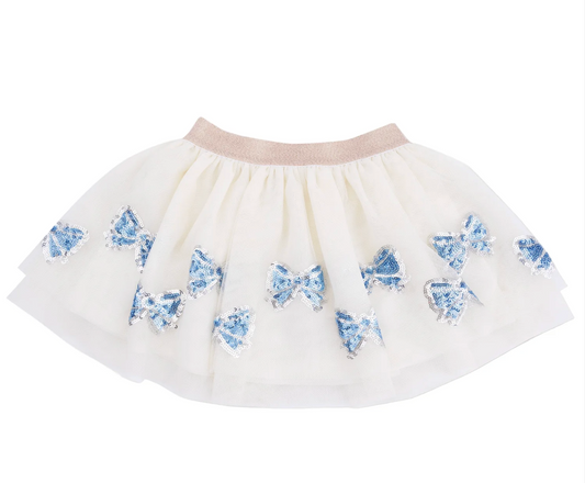 Angel Dear Blue Bow Tutu Skirt